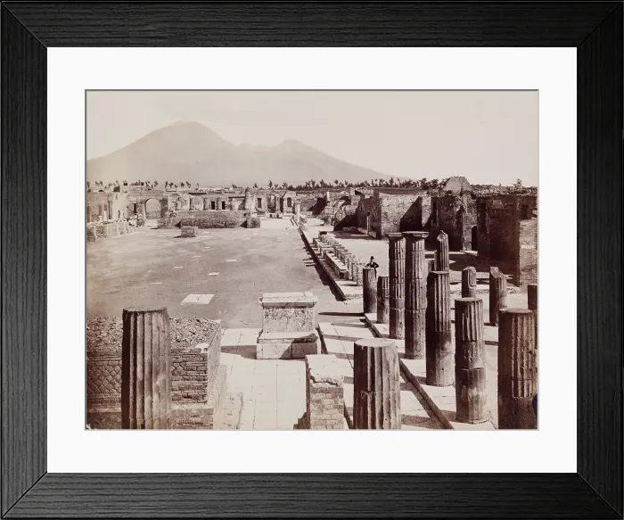 Framed Print : Forum, Pompeii, between 1880 and 1890. Creator: Giorgio Sommer Framed Print : Forum, Pompeii, between 1880 and 1890. Creator: Giorgio Sommer