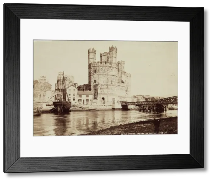 Framed Print : Eagle Tower, Caernarvon Castle, between 1870 and 1880. Creator: James Valentine Framed Print : Eagle Tower, Caernarvon Castle, between 1870 and 1880. Creator: James Valentine
