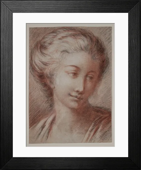 Framed Print : Portrait of a Woman, between 1780 and 1790. Creator: Unknown Framed Print : Portrait of a Woman, between 1780 and 1790. Creator: Unknown