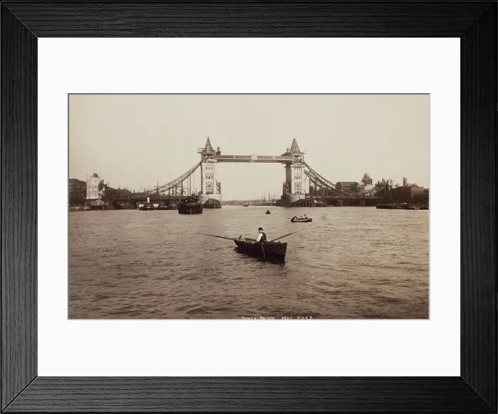 Framed Print : Tower Bridge, London, c1890. Creator: Francis Godolphin Osbourne Stuart Framed Print : Tower Bridge, London, c1890. Creator: Francis Godolphin Osbourne Stuart