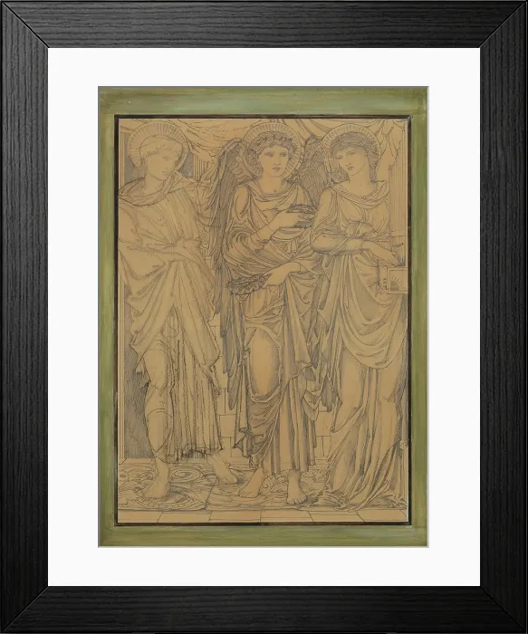 Framed Print : Valerian and the Angel, c1874. Creator: Sir Edward Coley Burne-Jones Framed Print : Valerian and the Angel, c1874. Creator: Sir Edward Coley Burne-Jones
