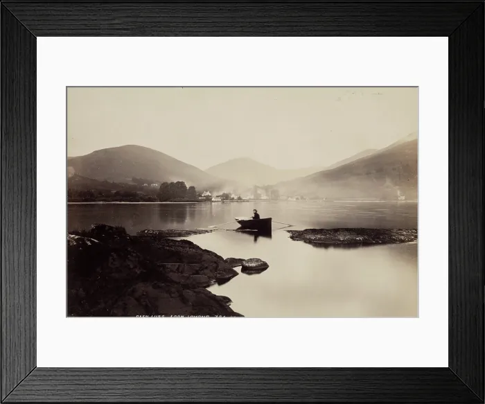 Framed Print : Glen Luss, Loch Lomond, between 1870 and 1880. Creator: James Valentine Framed Print : Glen Luss, Loch Lomond, between 1870 and 1880. Creator: James Valentine