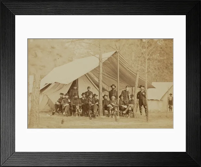Framed Print : General Grant and Staff, between 1860 and 1865. Creator: Mathew Brady Framed Print : General Grant and Staff, between 1860 and 1865. Creator: Mathew Brady