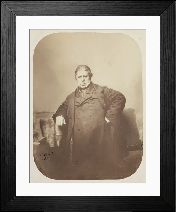 Framed Print : Portrait of Jean Auguste Dominique Ingres, 1857. Creator: Camille Dolard Framed Print : Portrait of Jean Auguste Dominique Ingres, 1857. Creator: Camille Dolard