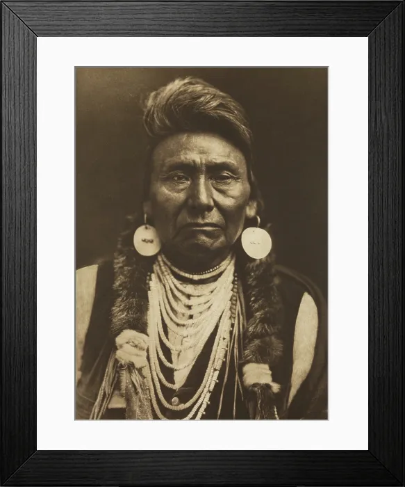 Framed Print : Chief Joseph, Nez Perce, 1903. Creator: Edward Sheriff Curtis Framed Print : Chief Joseph, Nez Perce, 1903. Creator: Edward Sheriff Curtis