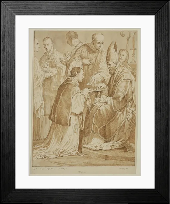 Framed Print : The Sacrament of Ordination, 1754. Creator: Unknown