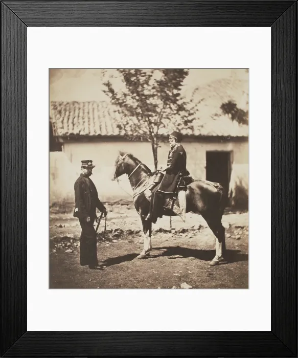Framed Print : Omar Pacha and Col. Simmons Attached to the Turkish Head Quarters, c1855. Creator: Roger Fenton Framed Print : Omar Pacha and Col. Simmons Attached to the Turkish Head Quarters, c1855. Creator: Roger Fenton