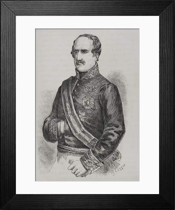 Framed Print : Rafael Maroto (1783-1847), Spanish soldier, 1879. Creator: Unknown