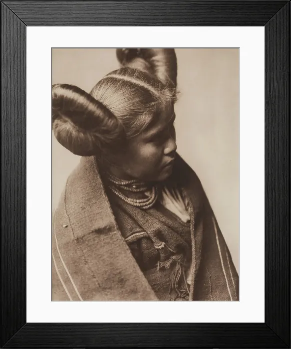 Framed Print : Chaiwa - Tewa Profile, 1921. Creator: Edward Sheriff Curtis Framed Print : Chaiwa - Tewa Profile, 1921. Creator: Edward Sheriff Curtis