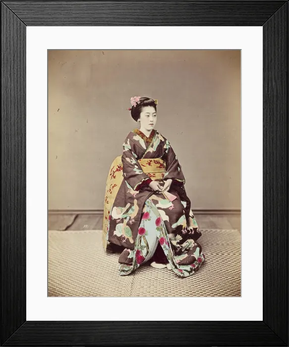 Framed Print : Woman in Festival Costume, c1885. Creator: Unknown Framed Print : Woman in Festival Costume, c1885. Creator: Unknown