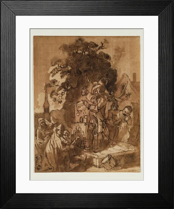 Framed Print : The Quack Doctor, between 18th and 19th century. Creator: Unknown Framed Print : The Quack Doctor, between 18th and 19th century. Creator: Unknown