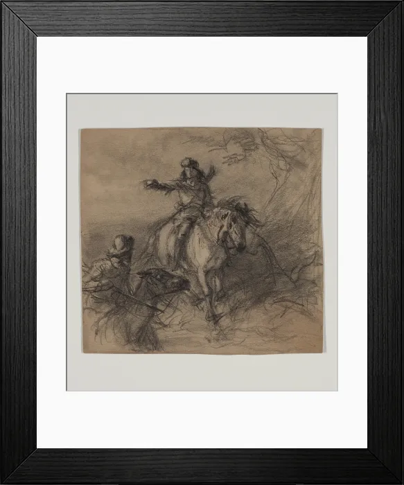 Framed Print : Major Washington on Mission, late 19th century. Creator: Felix Octavius Carr Darley Framed Print : Major Washington on Mission, late 19th century. Creator: Felix Octavius Carr Darley