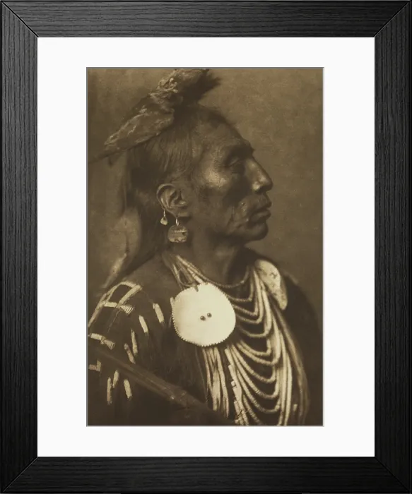 Framed Print : Medicine Crow, Apsaroke, 1908. Creator: Edward Sheriff Curtis Framed Print : Medicine Crow, Apsaroke, 1908. Creator: Edward Sheriff Curtis