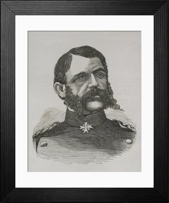Framed Print : Theophil von Podbielski, (1814-1879), General of the Prussian Army, 1871. Creator: Unknown Framed Print : Theophil von Podbielski, (1814-1879), General of the Prussian Army, 1871. Creator: Unknown