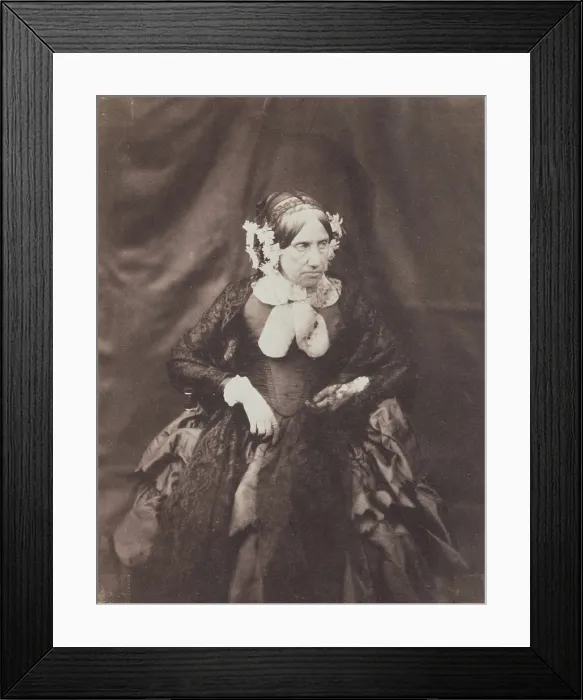 Framed Print : Portrait of a Woman, 1852. Creator: Joseph Vigier Framed Print : Portrait of a Woman, 1852. Creator: Joseph Vigier