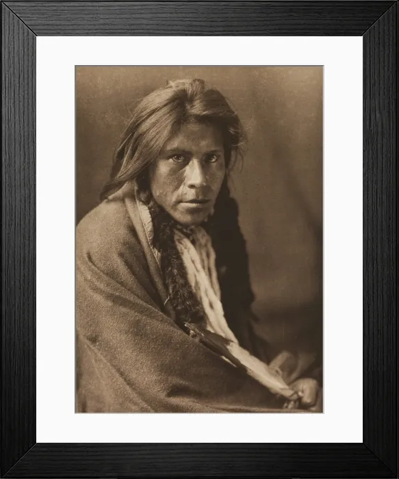 Framed Print : Kalispel Type, 1910. Creator: Edward Sheriff Curtis Framed Print : Kalispel Type, 1910. Creator: Edward Sheriff Curtis