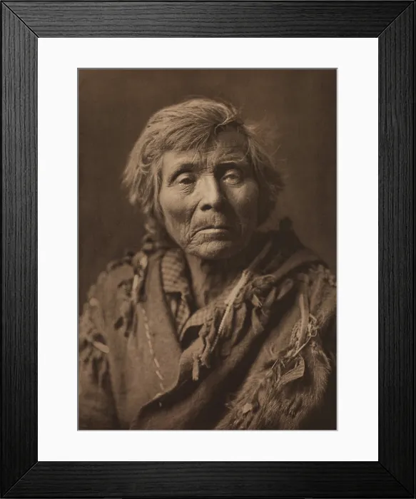 Framed Print : Spokan Man, 1910. Creator: Edward Sheriff Curtis Framed Print : Spokan Man, 1910. Creator: Edward Sheriff Curtis