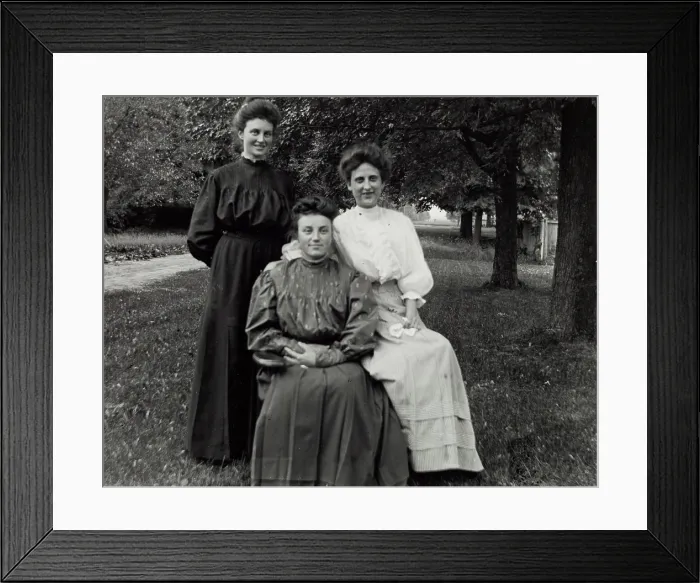 Framed Print : Untitled (Three Women), c1900, printed 1980. Creator: Unknown Framed Print : Untitled (Three Women), c1900, printed 1980. Creator: Unknown