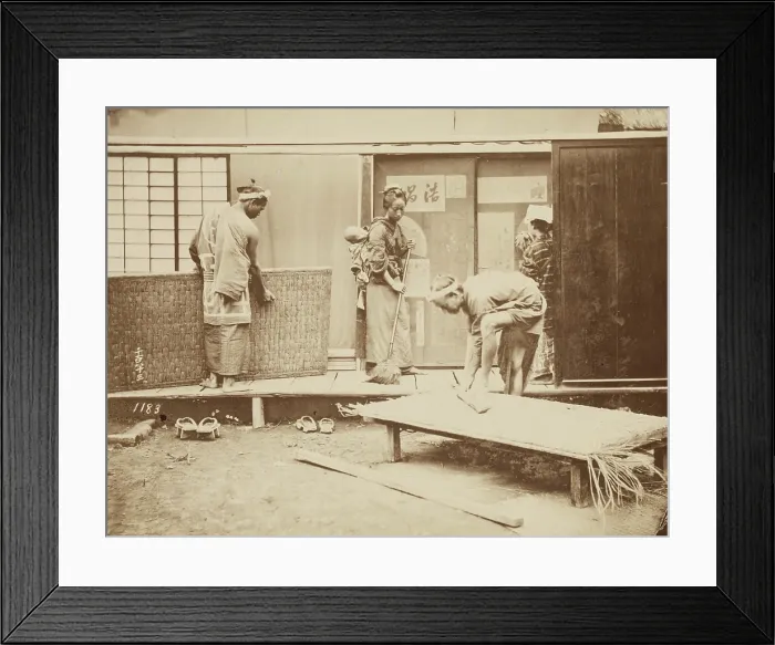 Framed Print : Sleeping Mats, 1884. Creator: Unknown Framed Print : Sleeping Mats, 1884. Creator: Unknown