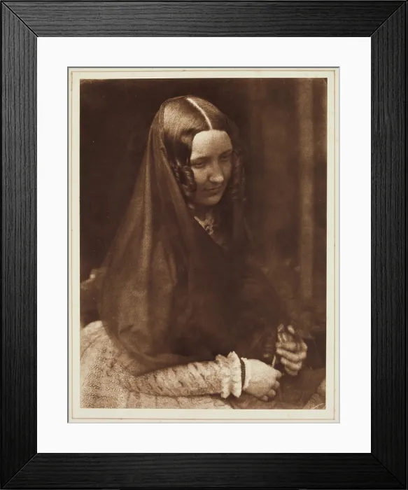 Framed Print : Miss Binney (later Mrs. James Webster), between 1843 and 1847. Creators: David Octavius Hill, Robert Adamson, Hill & Adamson
