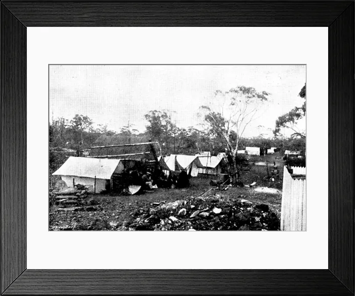 Framed Print : The Coolgardie Goldfields: general view of a mine, 1895. Creator: Unknown Framed Print : The Coolgardie Goldfields: general view of a mine, 1895. Creator: Unknown