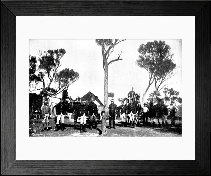 Framed Print : The Coolgardie Goldfields: police camp, 1895. Creator: Unknown Framed Print : The Coolgardie Goldfields: police camp, 1895. Creator: Unknown
