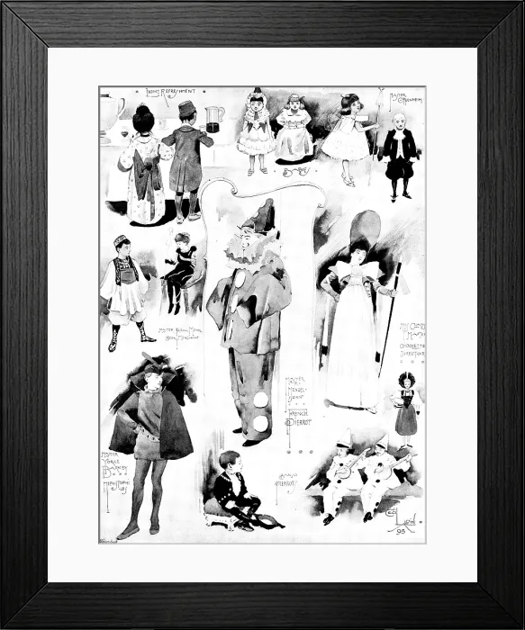 Framed Print : Children's fancy-dress ball at the Mansion House, 1895. Creator: George Meisenbach. Children's fancy-dress ball at the Mansion House, 1895. Creator: George Meisenbach Framed Print : Children's fancy-dress ball at the Mansion House, 1895. Creator: George Meisenbach. Children's fancy-dress ball at the Mansion House, 1895. Creator: George Meisenbach