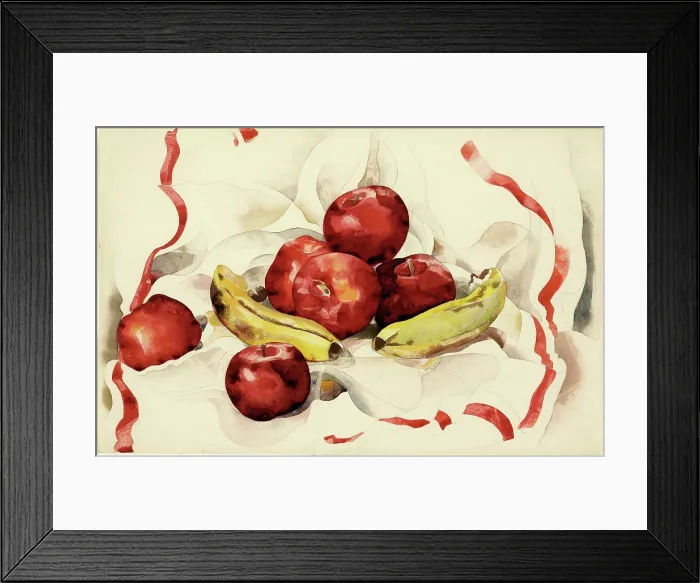 Framed Print : Still Life with Apples and Bananas, 1925. Creator: Charles Demuth Framed Print : Still Life with Apples and Bananas, 1925. Creator: Charles Demuth