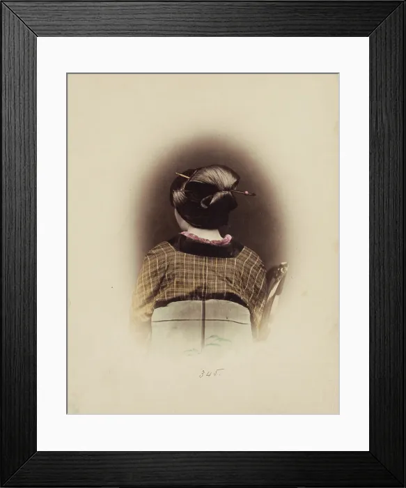 Framed Print : The Shimada Style, c1885. Creator: Unknown Framed Print : The Shimada Style, c1885. Creator: Unknown