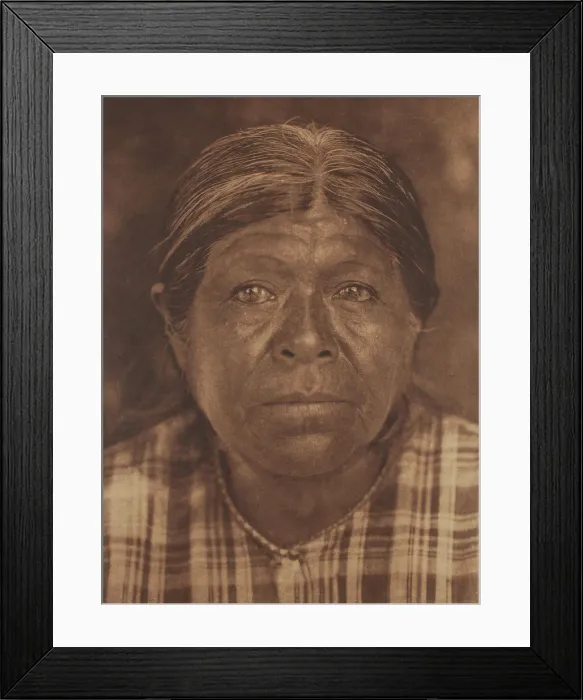 Framed Print : A Chukchansi Matron, 1924. Creator: Edward Sheriff Curtis Framed Print : A Chukchansi Matron, 1924. Creator: Edward Sheriff Curtis
