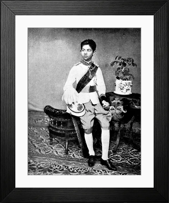 Framed Print : The late Crown Prince of Siam: Somdetch Chowfa Maha Vajirunhis, 1895. Creator: Unknown