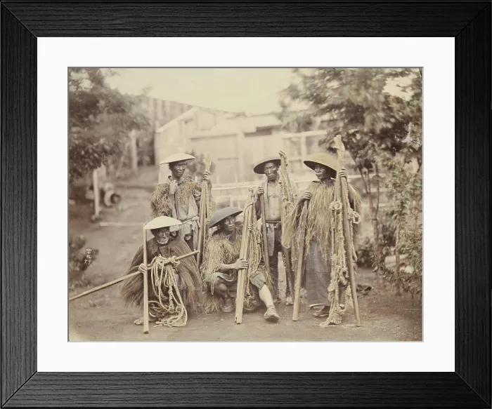 Framed Print : Five Men, c1885. Creator: Unknown Framed Print : Five Men, c1885. Creator: Unknown