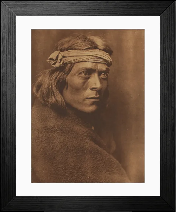 Framed Print : A Zuni Governor, 1925. Creator: Edward Sheriff Curtis Framed Print : A Zuni Governor, 1925. Creator: Edward Sheriff Curtis