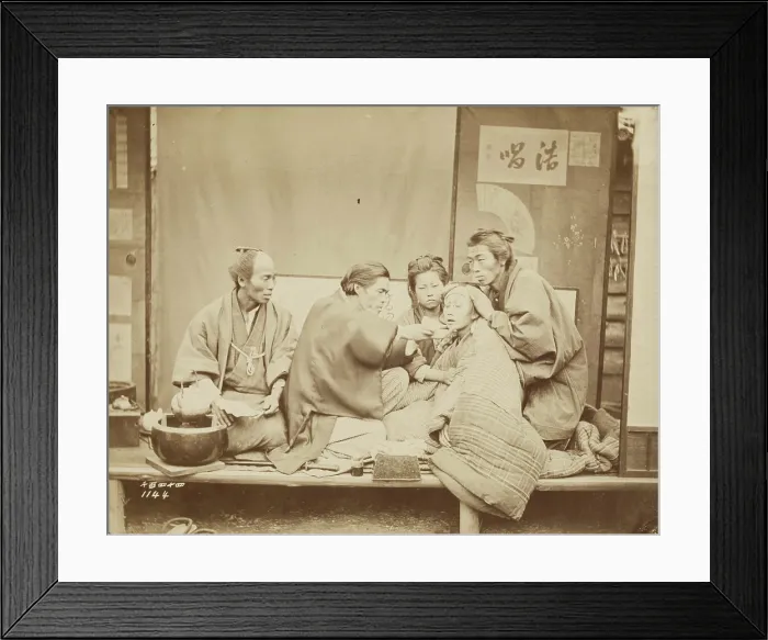 Framed Print : Healing the Sick, 1884. Creator: Unknown Framed Print : Healing the Sick, 1884. Creator: Unknown