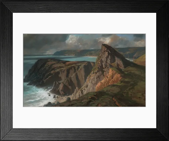 Framed Print : Cape La Hague, 19th century. Creator: Charles Francois Eustache Framed Print : Cape La Hague, 19th century. Creator: Charles Francois Eustache