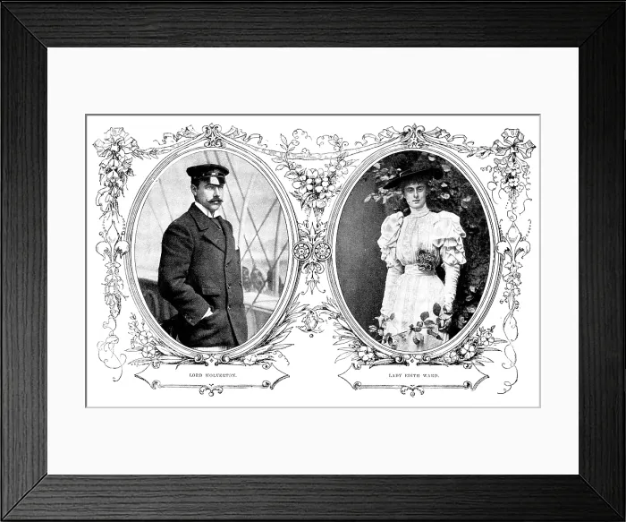 Framed Print : A Fashionable Wedding: Lord Wolverton and Lady Edith Ward, 1895. Creator: Carl Hentschel Framed Print : A Fashionable Wedding: Lord Wolverton and Lady Edith Ward, 1895. Creator: Carl Hentschel
