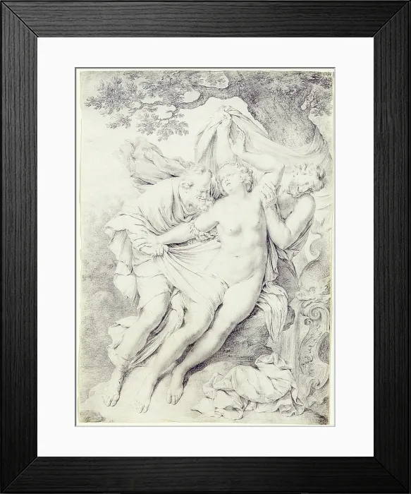 Framed Print : Susannah and the Elders, between 1662 and 1747. Creator: Willem van Mieris Framed Print : Susannah and the Elders, between 1662 and 1747. Creator: Willem van Mieris