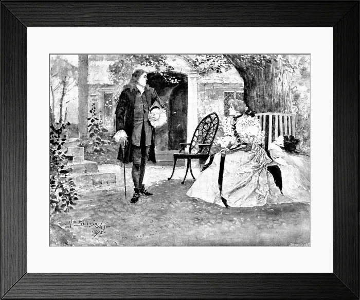 Framed Print : Mr. Henry James's new play, 'Guy Domville, ' at the St. James's Theatre, 1895. Creator: George Meisenbach. Mr Framed Print : Mr. Henry James's new play, 'Guy Domville, ' at the St. James's Theatre, 1895. Creator: George Meisenbach. Mr