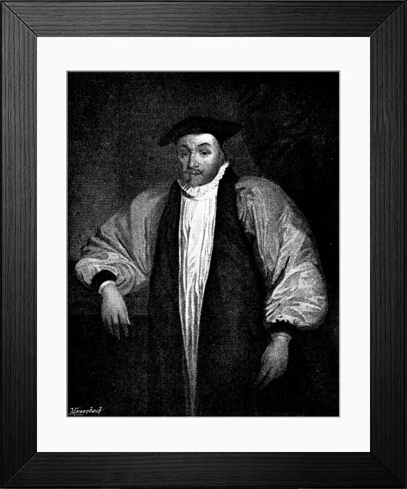 Framed Print : William Laud, Archbishop of Canterbury, 1895. Creator: George Meisenbach Framed Print : William Laud, Archbishop of Canterbury, 1895. Creator: George Meisenbach