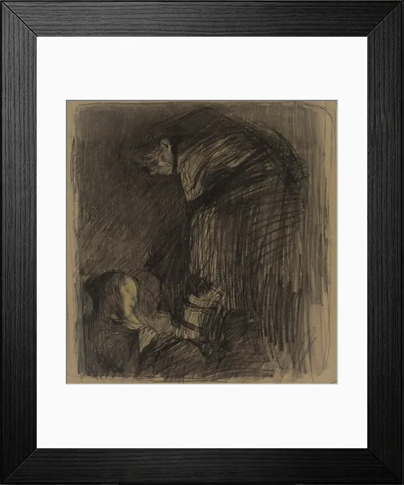 Framed Print : Burial, c1903. Creator: Kathe Kollwitz Framed Print : Burial, c1903. Creator: Kathe Kollwitz