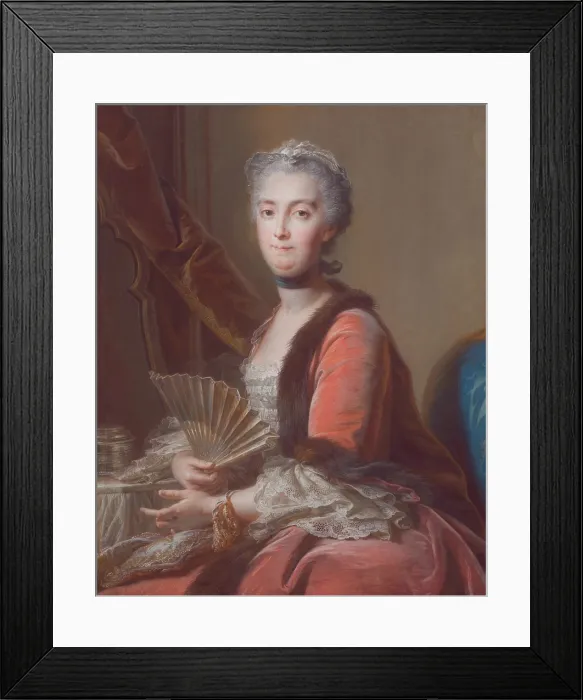 Framed Print : Anne Marie Louise Nicole de Lamoignon de Malsherbes, Countess of Senozan, c1751. Creators: Jean Valade, Anne-Nicole de Lamoignon Senozan Framed Print : Anne Marie Louise Nicole de Lamoignon de Malsherbes, Countess of Senozan, c1751. Creators: Jean Valade, Anne-Nicole de Lamoignon Senozan