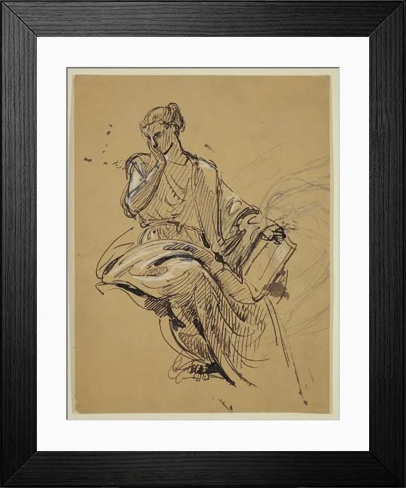 Framed Print : History, mid-19th century. Creator: Isidore Pils Framed Print : History, mid-19th century. Creator: Isidore Pils