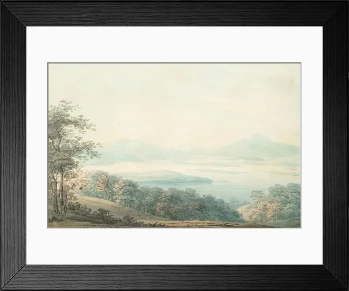 Framed Print : Loch Lomond from Knock Our Wood, c1827-1829. Creator: Hugh William Williams Framed Print : Loch Lomond from Knock Our Wood, c1827-1829. Creator: Hugh William Williams