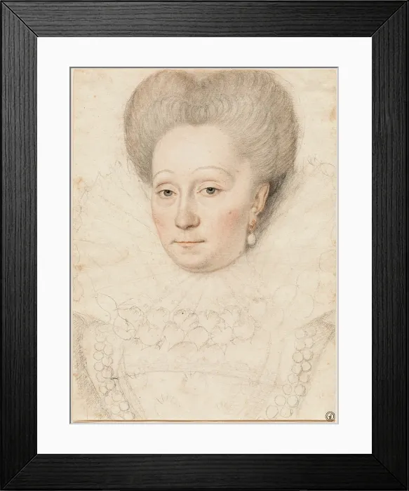 Framed Print : Portrait of an Unknown Noblewoman, c.between 1585 and 1600. Creator: Francois Quesnel Framed Print : Portrait of an Unknown Noblewoman, c.between 1585 and 1600. Creator: Francois Quesnel