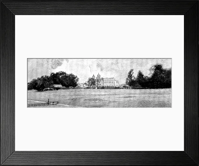 Framed Print : Eastwell Park: the house, from the fields, 1895. Creator: Unknown Framed Print : Eastwell Park: the house, from the fields, 1895. Creator: Unknown