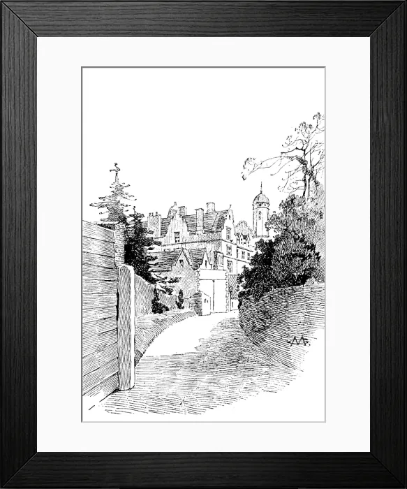 Framed Print : Eastwell Park: a corner of the house, 1895. Creator: Unknown Framed Print : Eastwell Park: a corner of the house, 1895. Creator: Unknown