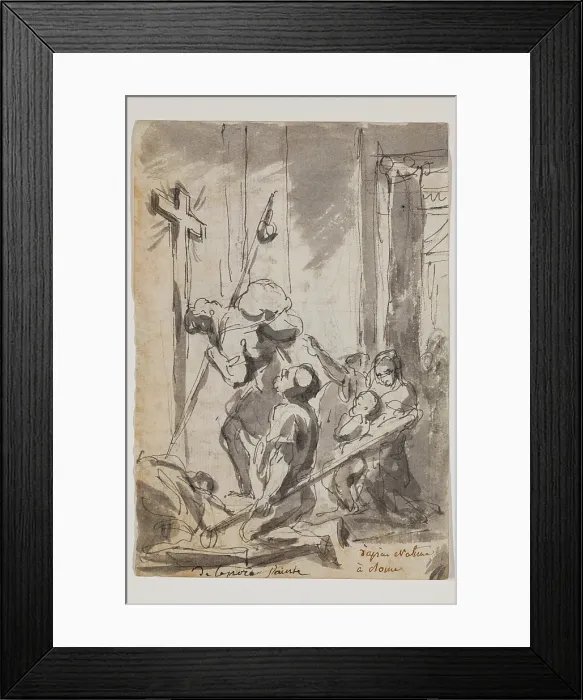 Framed Print : Pilgrims in Front of the Porta Santa at Saint Peter's, c.between 1752 and 1756 Framed Print : Pilgrims in Front of the Porta Santa at Saint Peter's, c.between 1752 and 1756
