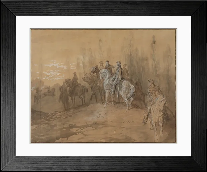 Framed Print : Episode in the Franco-Prussian War, mid or late 19th century. Creator: Gustave Dore Framed Print : Episode in the Franco-Prussian War, mid or late 19th century. Creator: Gustave Dore