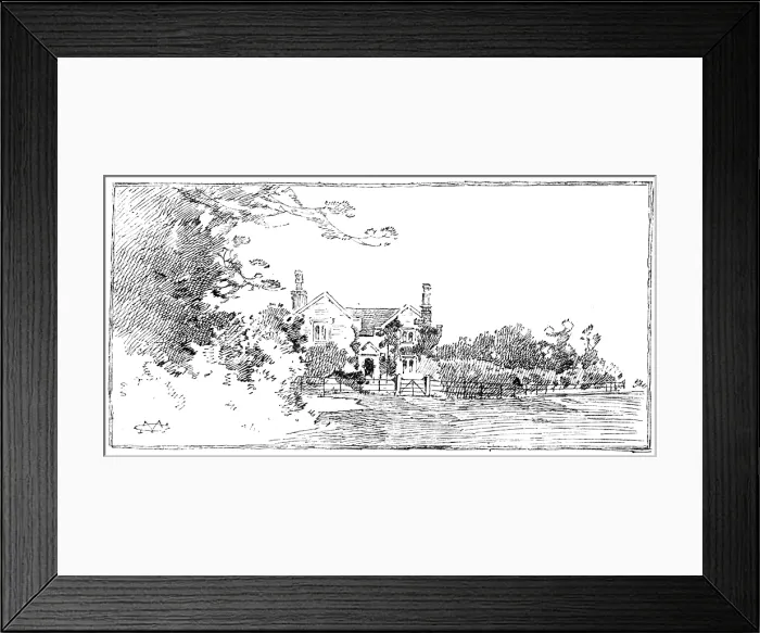 Framed Print : Eastwell Park: gardener's cottage, 1895. Creator: Unknown. Eastwell Park: gardener's cottage, 1895. Creator: Unknown Framed Print : Eastwell Park: gardener's cottage, 1895. Creator: Unknown. Eastwell Park: gardener's cottage, 1895. Creator: Unknown