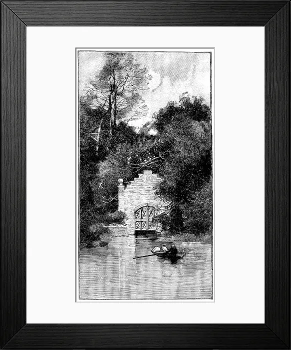 Framed Print : Eastwell Park: the boat-house, 1895. Creator: Unknown Framed Print : Eastwell Park: the boat-house, 1895. Creator: Unknown